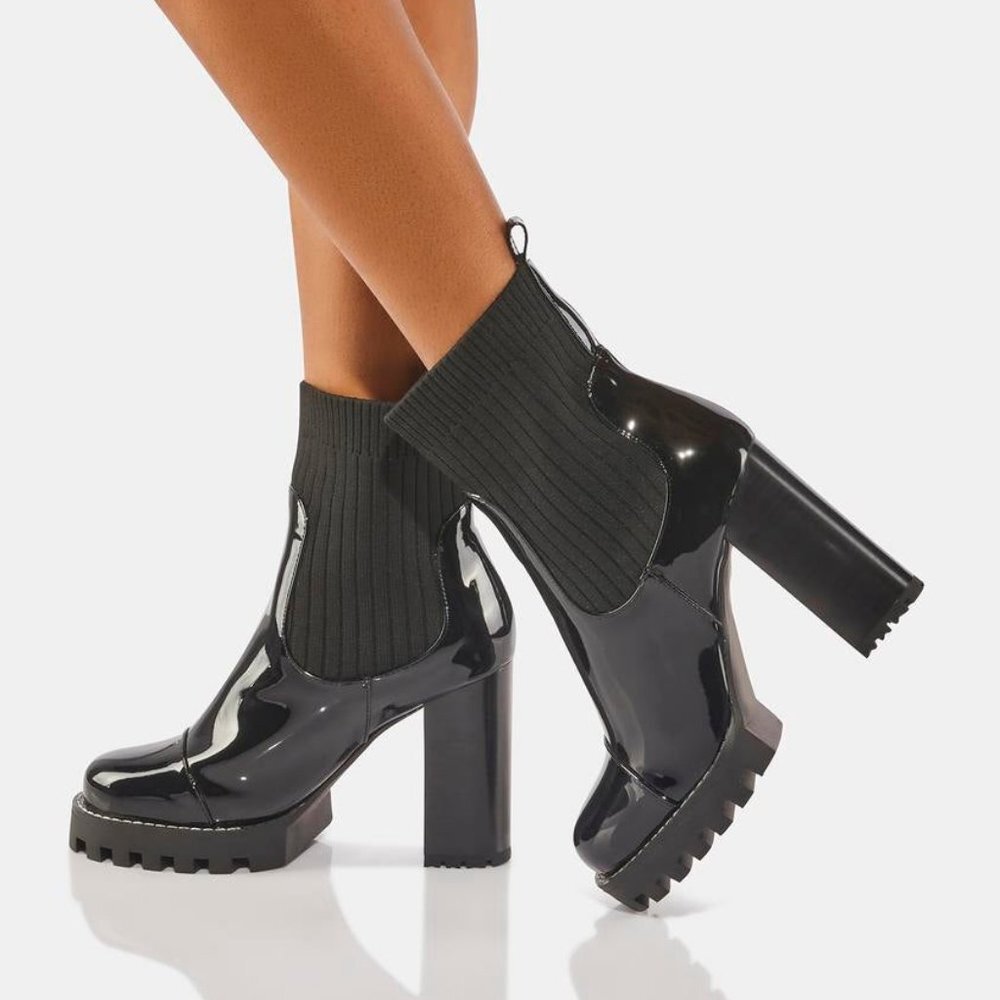 Azalea Wang The Masonary Platform Booties ( Brand… - image 2